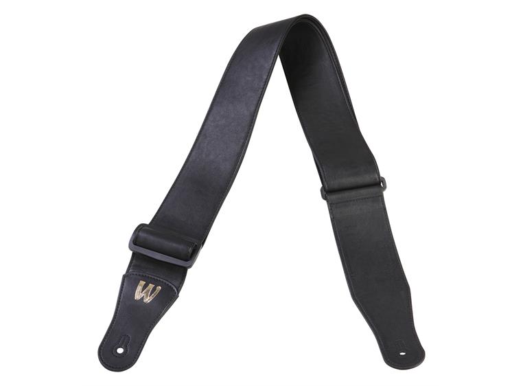 Warwick Synthetic Leather Bass Strap Black, Gold Embossing