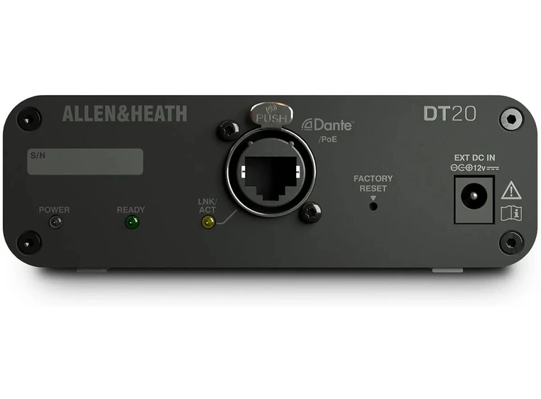 A&H Dante Input Interface - 2 in no hardware inc PSU 
