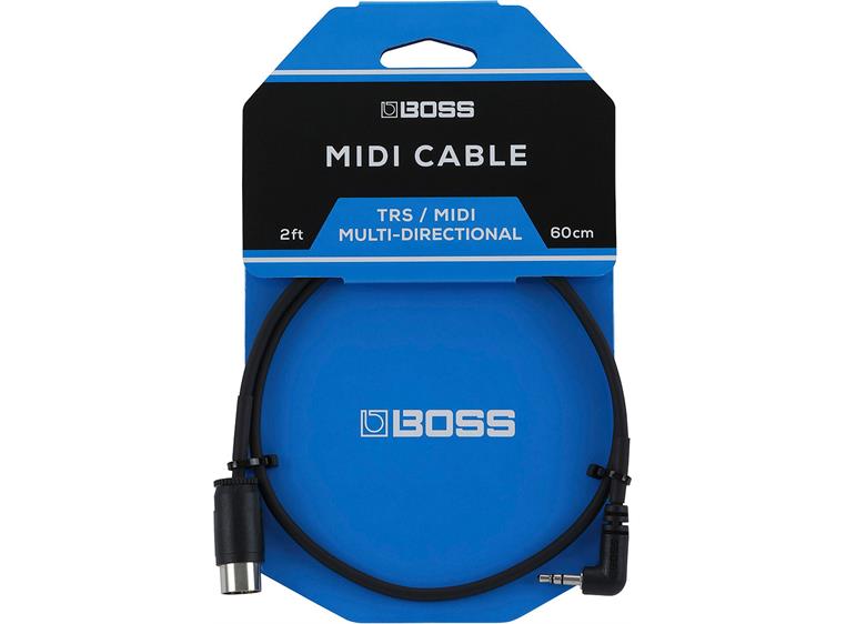 Boss BMIDI-2-35 Overgangskabel TRS/MIDI 2ft./60cm.