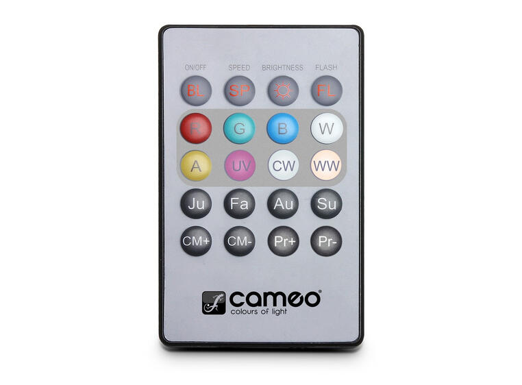 Cameo FLAT PAR CAN REMOTE - Infrared remote control for FLAT