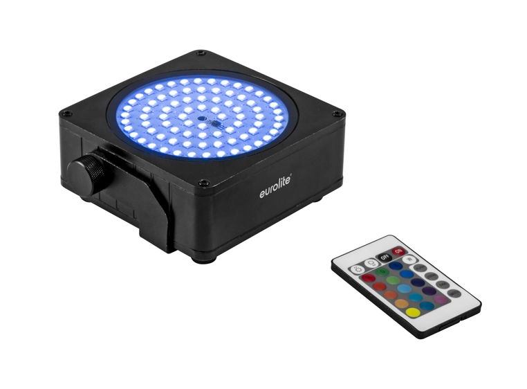 EUROLITE AKKU IP Flat Light SMD sort 