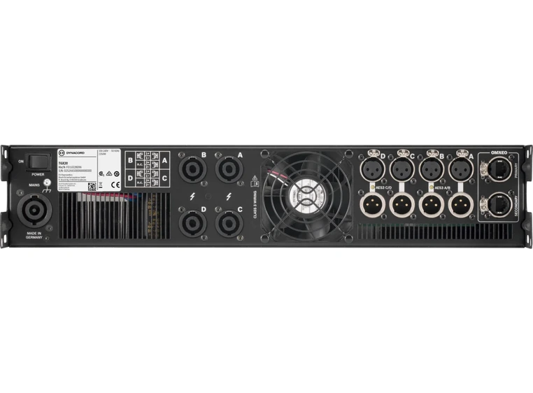 Electro-Voice Forsterker DSP 4x5000W/4ohm OMNEO/Dante 