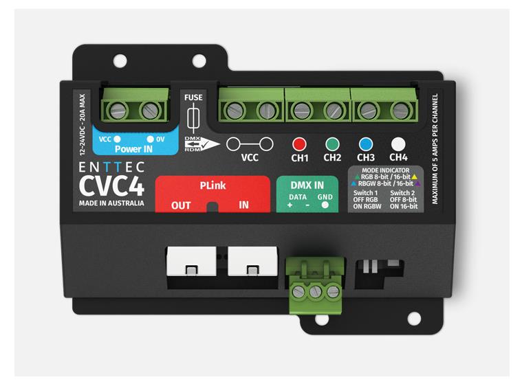 Enttec CVC4 Constant voltage dimmer LED Driver. 12-24V, 20A max