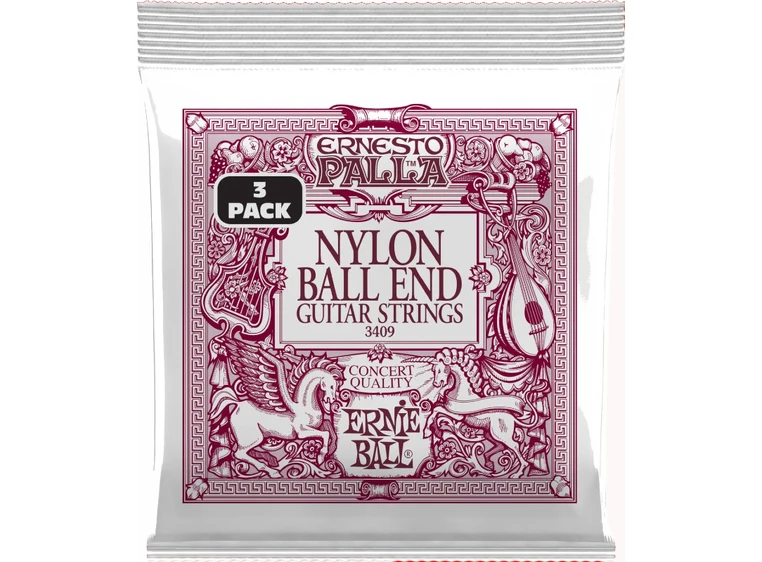 Ernie Ball EB-3409 Nylon Ball End (028-042) 3-pack 