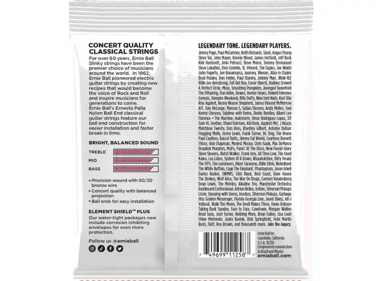 Ernie Ball EB-3409 Nylon Ball End (028-042) 3-pack 