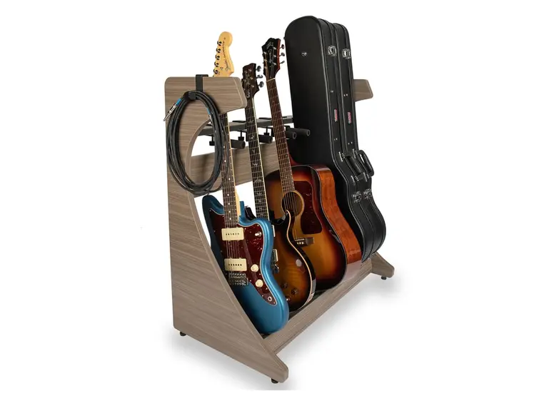 Gator Frameworks GFW-ELITEGTR5RK-GRY Electric/Acoustic Guitar Rack - GRY 