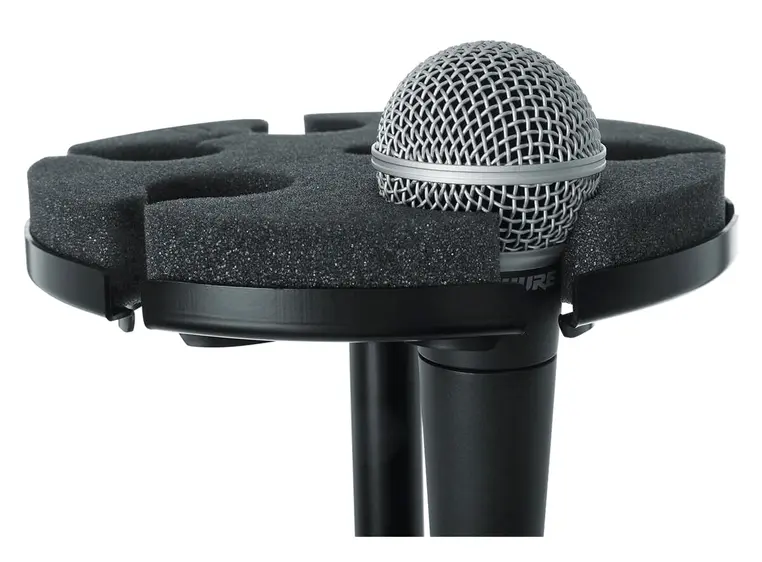 Gator Frameworks GFW-MIC-6TRAY Tray to hold 6 mics on top of mic stand 