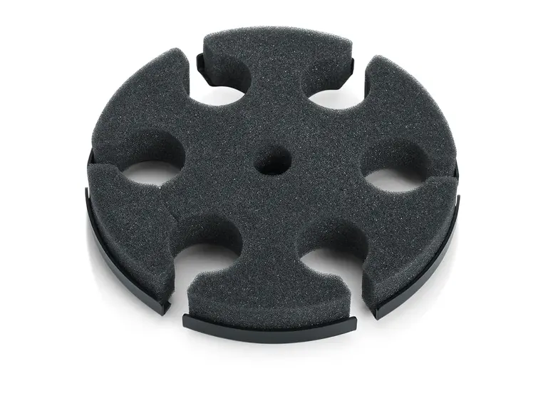 Gator Frameworks GFW-MIC-6TRAY Tray to hold 6 mics on top of mic stand 