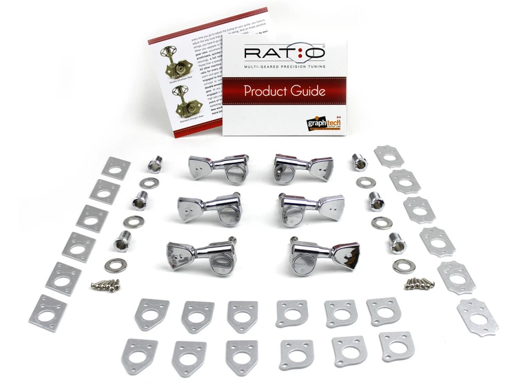 Graph Tech PRN-2341-G0 Ratio Electric Guitar Machine Heads 3+3 - Gold 