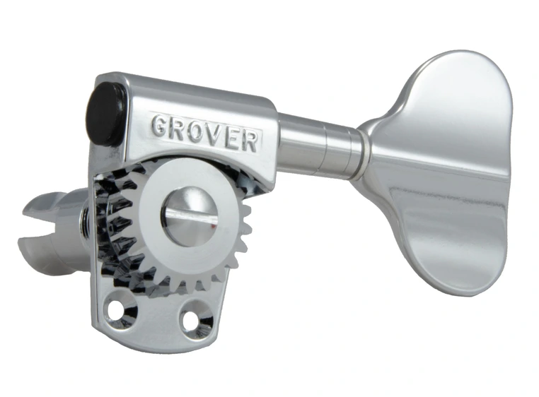 Grover 145C4 Titan Electric Bass Machine Heads, 4-in-Line, (Left) Chrome 