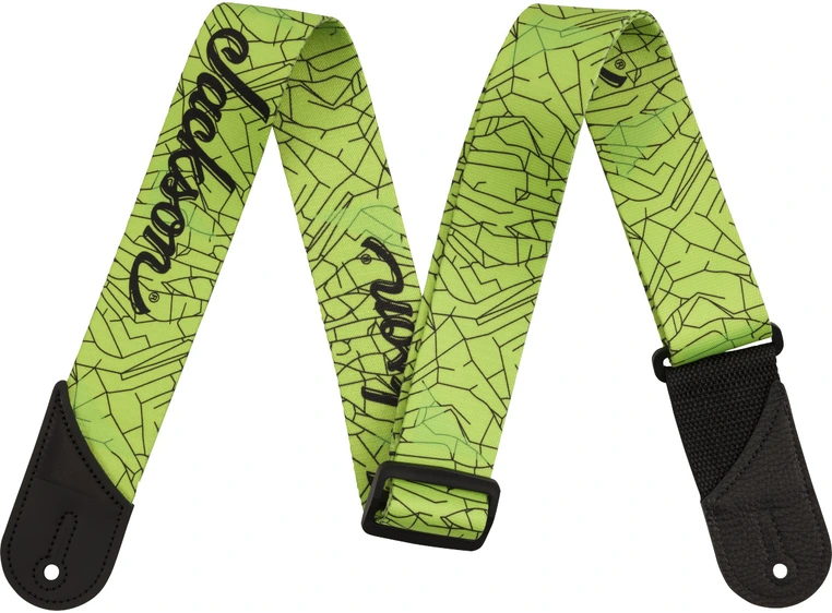Jackson Cracked Mirror Strap Green, 2" 