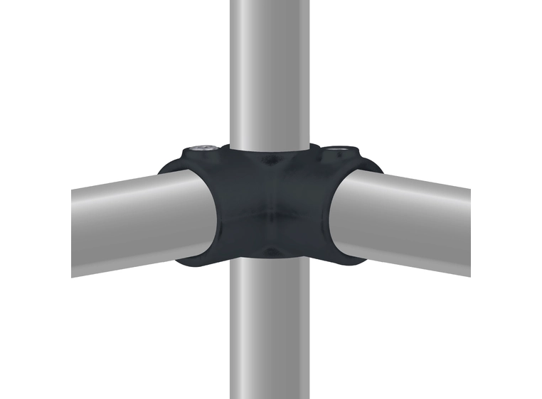 KUPO KPC-116B rør clamp hjørne 3 veis Ø48mmrørklemme.TUV.Sortmatt. 