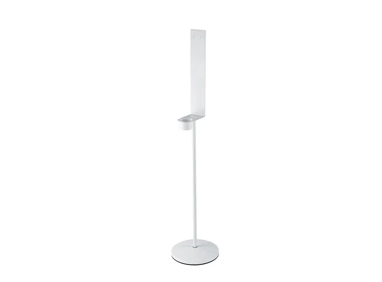 K&M 80320 Disinfectant stand for Euro dispenser, white 