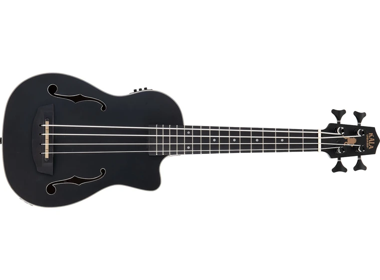 Kala UBASS-JYMN-BK-FS Matte Black Journeyman U-Bass, Fretted w/Bag 