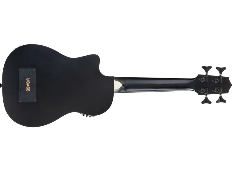 Kala UBASS-JYMN-BK-FS Matte Black Journeyman U-Bass, Fretted w/Bag 