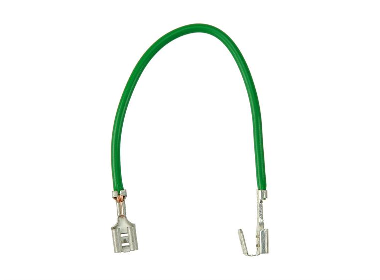 Klotz 10 pc grounding cable 15cm FASTON plug F-F/M 6,3/0,8mm