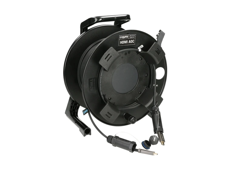 Klotz HDMI 2.1 Armored AOC Active optical cable drum 50m 