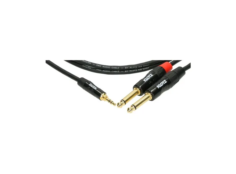Klotz KY5 MiniLink Pro y-cable Minijack- 2 x jack 3m 