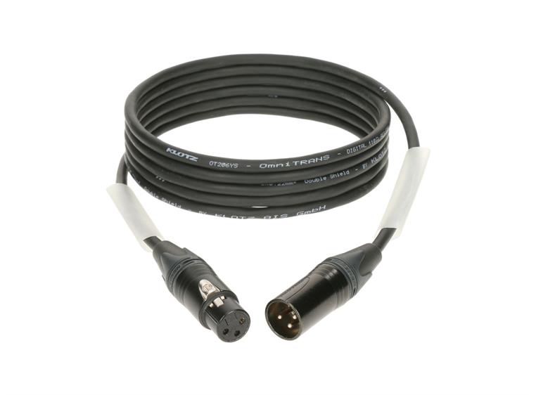 Klotz Pro AES/EBU cable Neutrik XLR Double shield OT206Y 10m