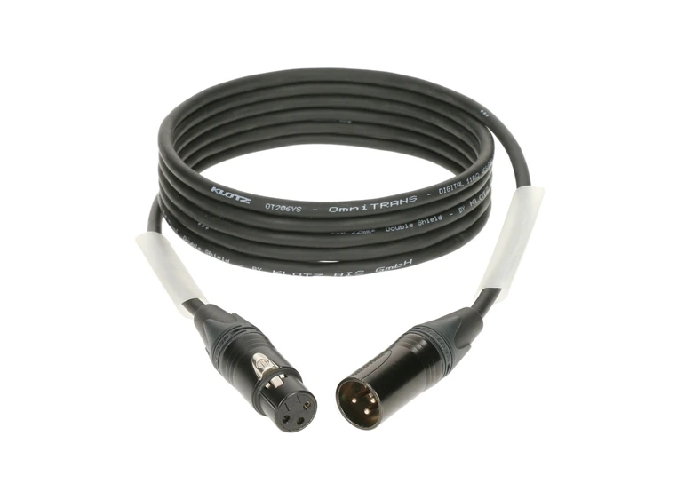 Klotz Pro AES/EBU cable Neutrik XLR Double shield OT206Y 10m 