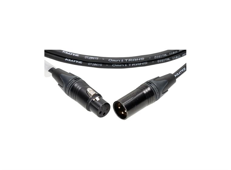 Klotz Pro AES/EBU cable Neutrik XLR Double shield OT206Y 10m