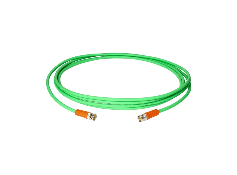 Klotz UHD/4K Plug D&H BNCslim Orange Sleeve Video Cable 5m 
