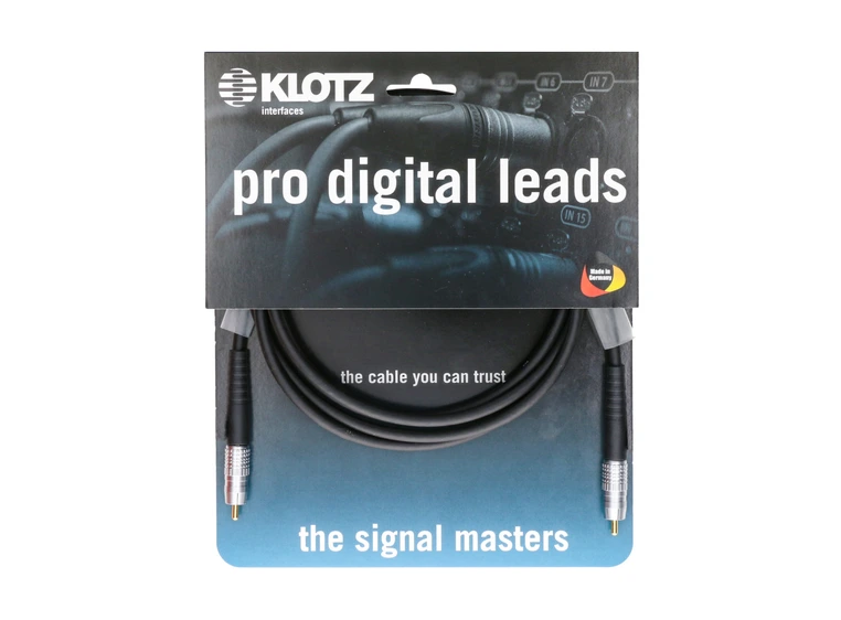 Klotz pro S/PDIF kabel Phono/ RCA 75 ohm 5m 