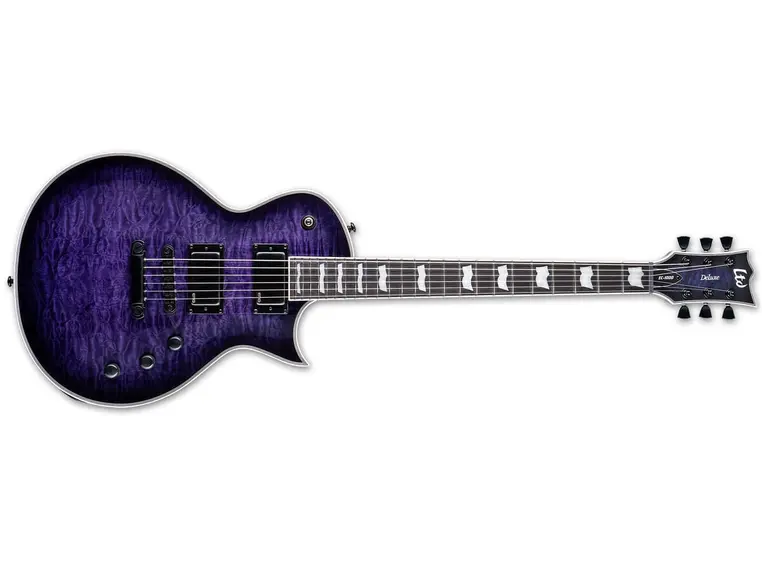 LTD EC-1000 QM See Thru Purple Sunburst 