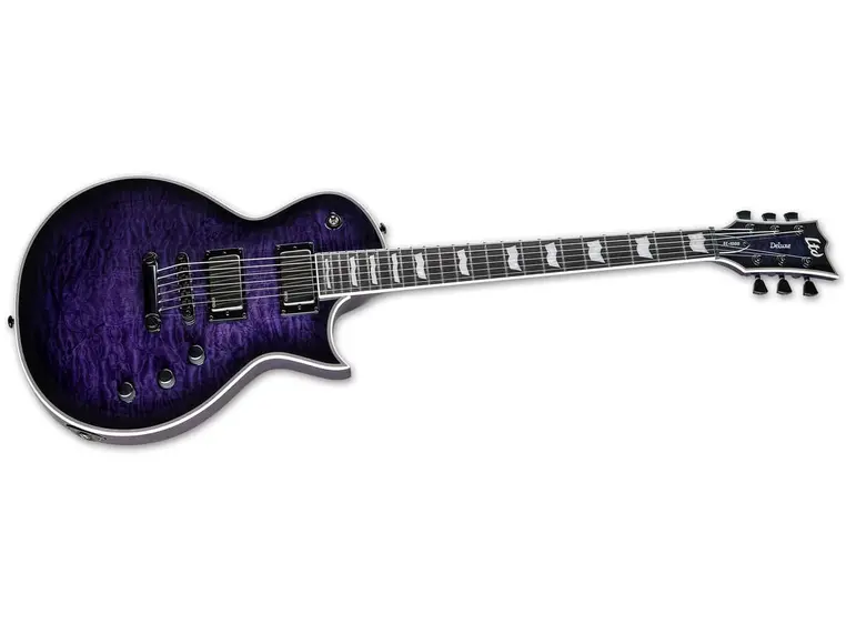 LTD EC-1000 QM See Thru Purple Sunburst 