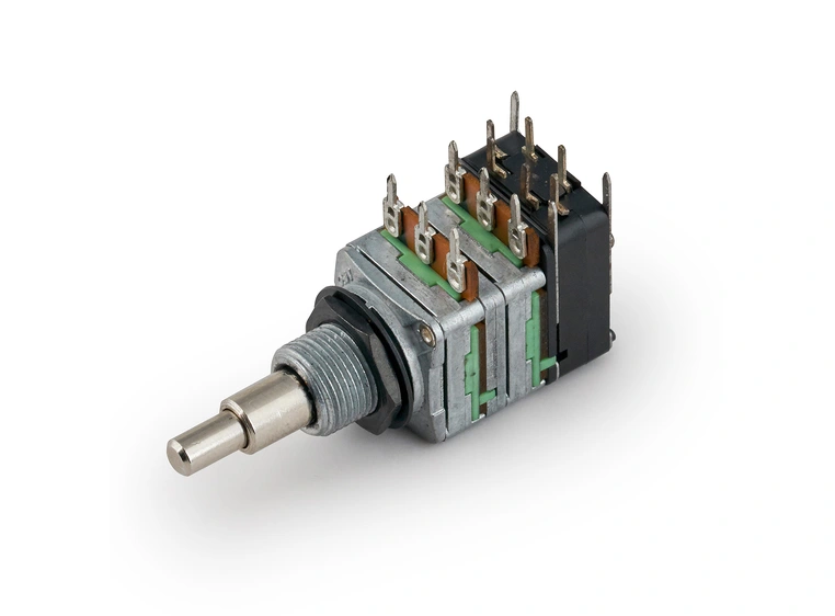 MEC Mono Stacked Potentiometer B10K/cc / B250K, Push/Pull 