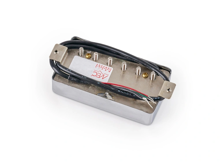 MEC Vintage Alnico V Humbucker Guitar Pickup, Neck - Chrome Cover 