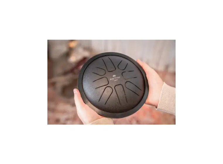 Meinl Sonic Energy SSTD1BK Small Steel Tongue Drum, F Minor, Black 