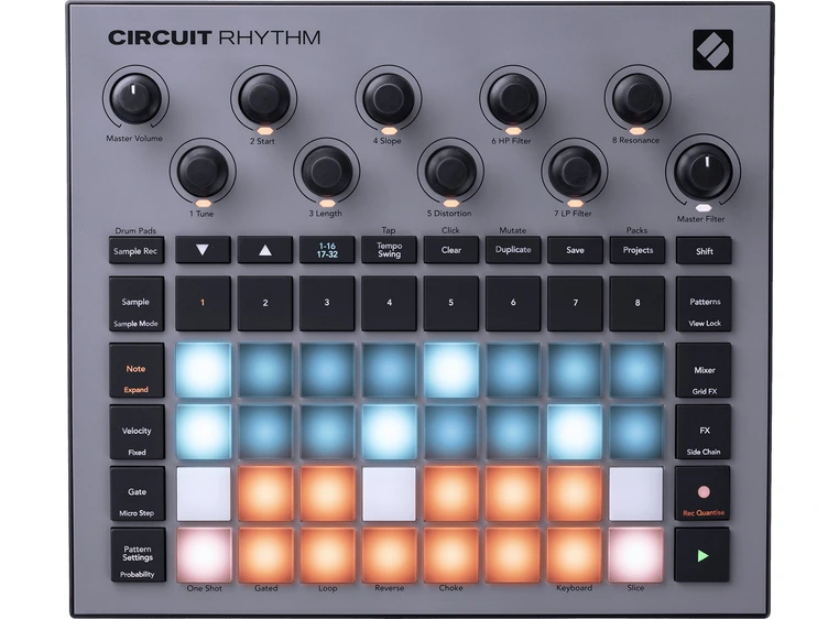 Novation CIRCUIT-RTM Versatile sampler for making and performing beats 