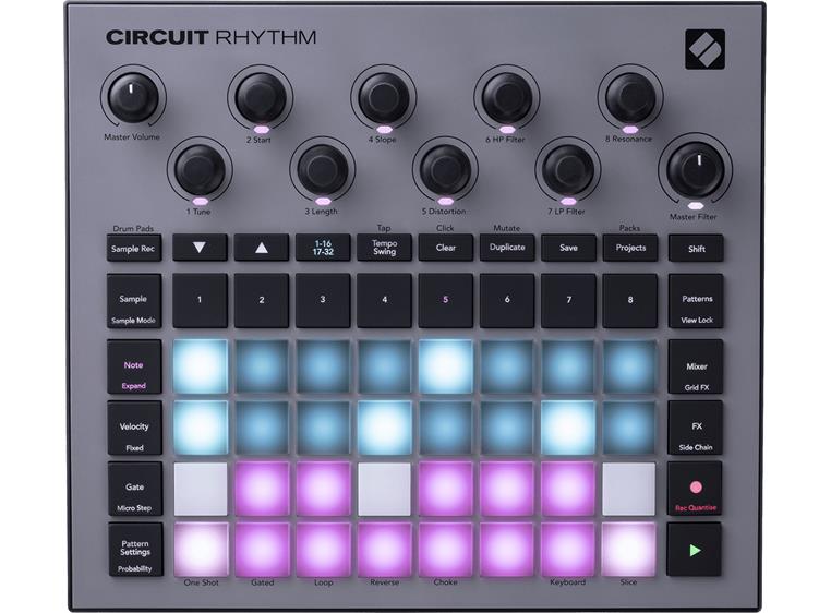 Novation CIRCUIT-RTM Versatile sampler for making and performing beats