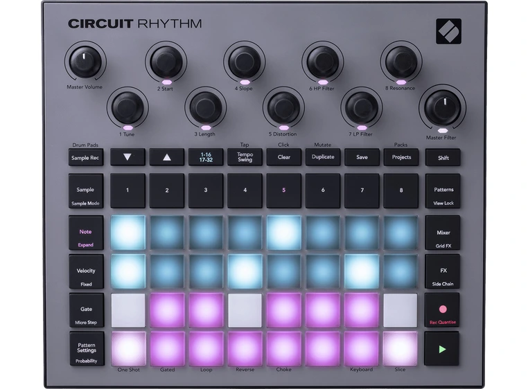 Novation CIRCUIT-RTM Versatile sampler for making and performing beats 