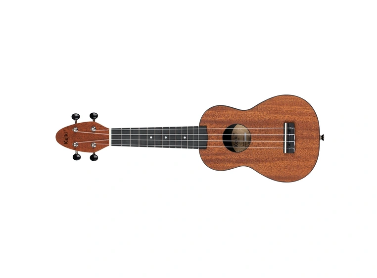 Ortega K2-MAH-L Keiki Soprano ukulelepakke, Mahogany, Lefthand 