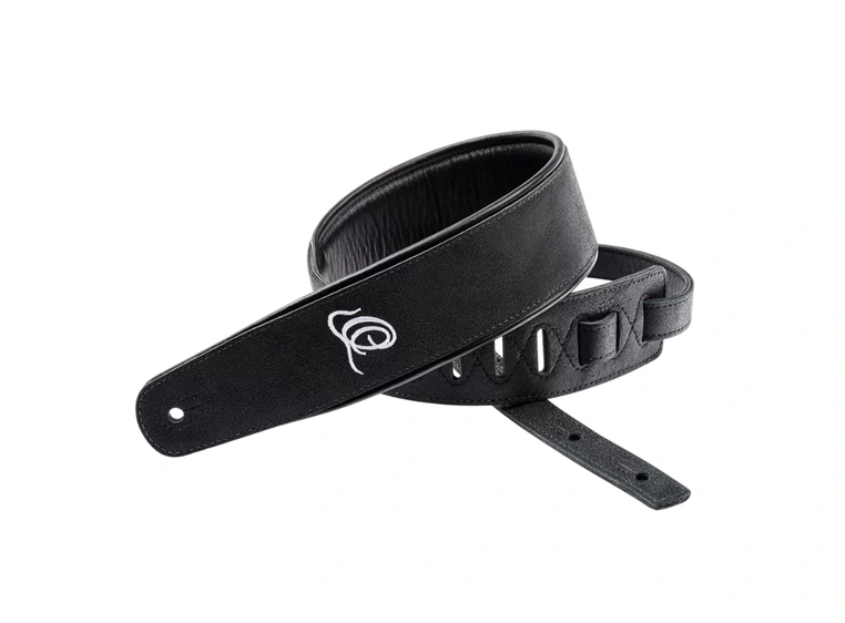 Ortega OSAR-1 Gitar Lærreim 70mm 3-lags Black Hole 