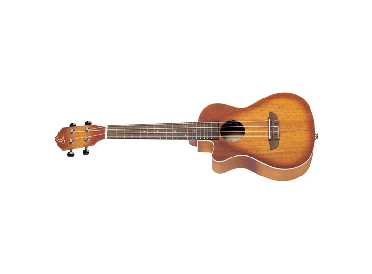 Ortega RUDAWN-CE-L Concert ukulele med mik. Earth, Dawn, Lefthand 
