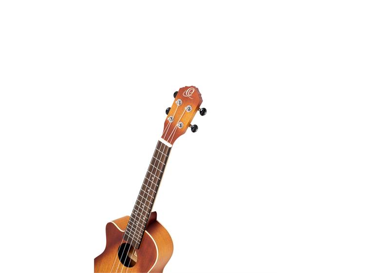 Ortega RUDAWN-CE-L Concert ukulele med mik. Earth, Dawn, Lefthand