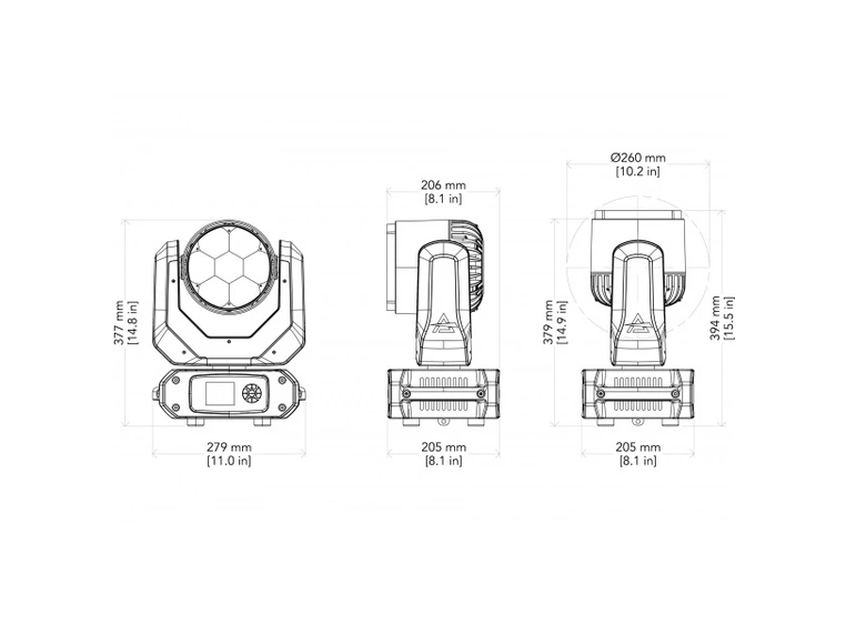 PROLIGHTS JETWASH7 Moving head 7 x 20W RGBW, 4° - 55° 