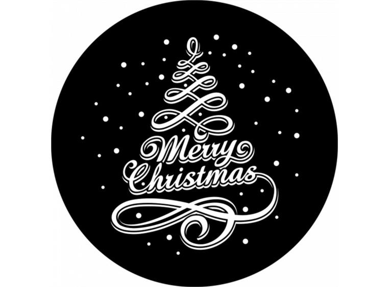 Prolights Gobo xmas Typo Greetings 4 F size, Black and white