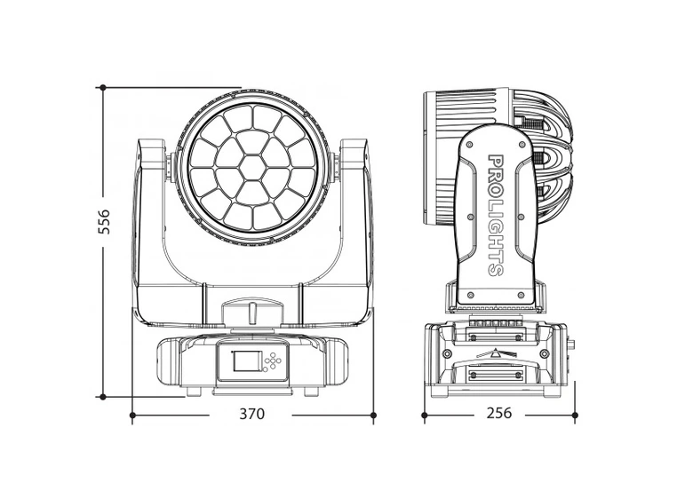 Prolights PANORAMAIPWBX Moving head IP65, 19x40W OSRAM LED RGBW 