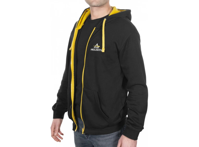 Prolights hoodie Sort. Størrelse M 