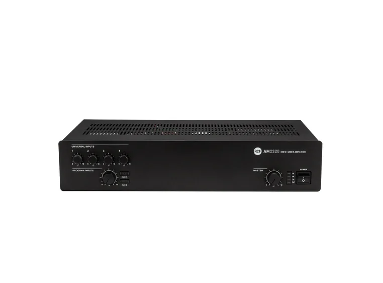 RCF AM 2320 4+2 input Forsterker/mikser 320W AC, 4 MIC-LINE, Phantom 