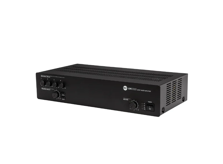 RCF AM 2320 4+2 input Forsterker/mikser 320W AC, 4 MIC-LINE, Phantom 
