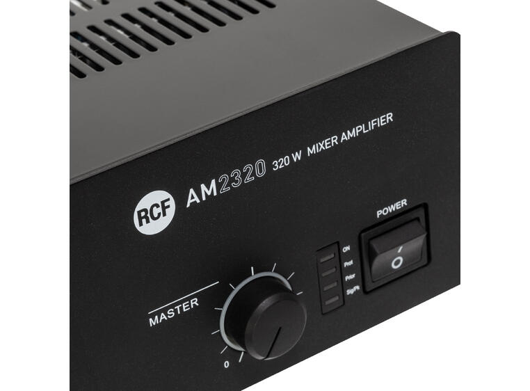 RCF AM 2320 4+2 input Forsterker/mikser 320W AC, 4 MIC-LINE, Phantom