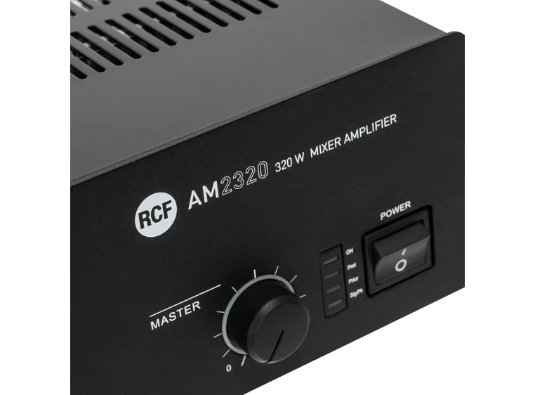 RCF AM 2320 4+2 input Forsterker/mikser 320W AC, 4 MIC-LINE, Phantom 