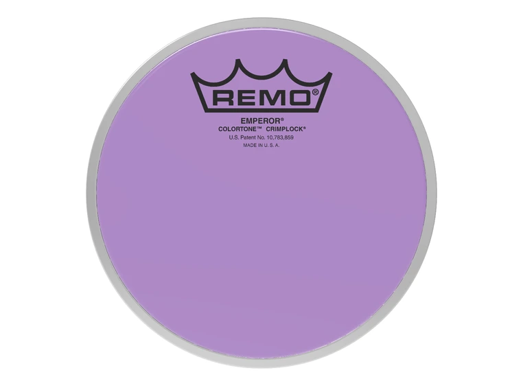 Remo BE-0306-CT-PUMP Emperor Colortone Crimplock Purple Tenor, Drumhead 6" 