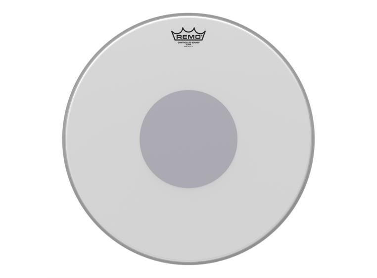 Remo CS-0118-10- Controlled Sound Coated Black Dot Drumhead, Bottom Black Dot 18"