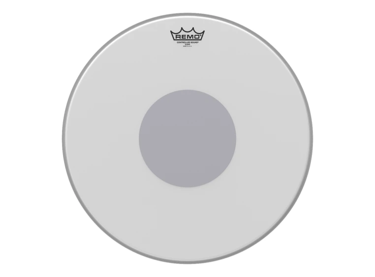 Remo CS-0118-10- Controlled Sound Coated Black Dot Drumhead, Bottom Black Dot 18" 